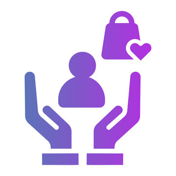 customer loyality Line Gradient Icon