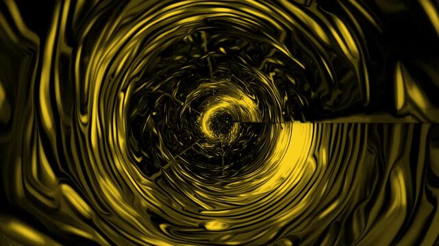 Glowing light particles flowing animation with tunnel and diminishing perspective point of view