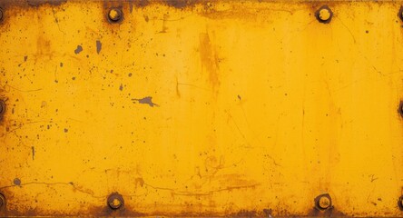 Obraz premium worn yellow metal surface with rust and scratches suitable for text placement