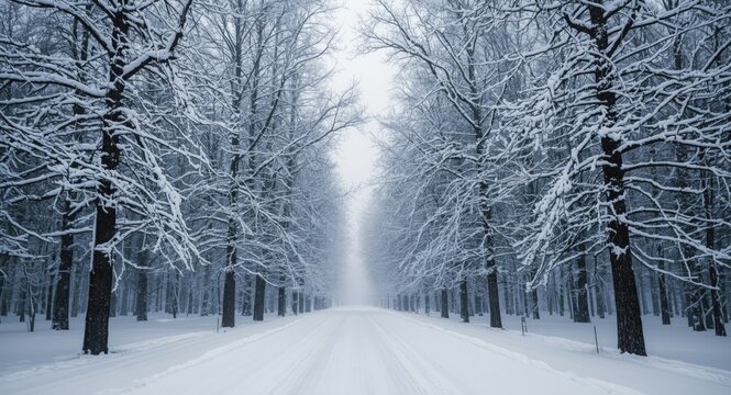 Winter themed portfolio poster with raster image layout