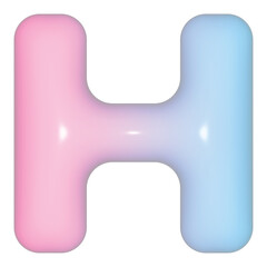 Candy Cloud 3D Font A-Z © berlua