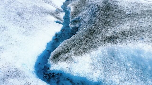 Glacier ice formations