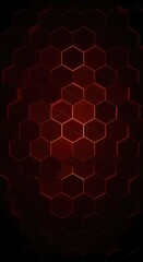 Obraz premium Intricate modern pattern featuring endless interlocking hexagonal shapes creating a deep, complex geometric background design, abstract, interlocking, array