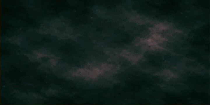 Abstract a mysterious and moody backdrop of billowing clouds in the depths of a dark sky, evocative of raw atmospheric power and immense drama. 