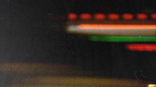 Night traffic light trails abstract background