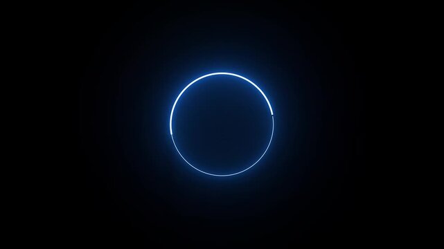 circle progress futuristic loading animation