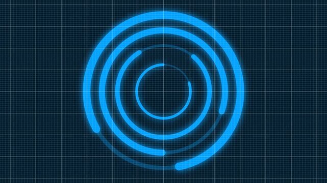 circle progress futuristic loading animation
