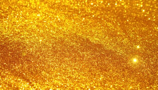 Texture de paillettes dor&eacute;es scintillantes cr&eacute;ant un arri&egrave;re-plan luxueux et festif pour les c&eacute;l&eacute;brations de No&euml;l et du Nouvel An.