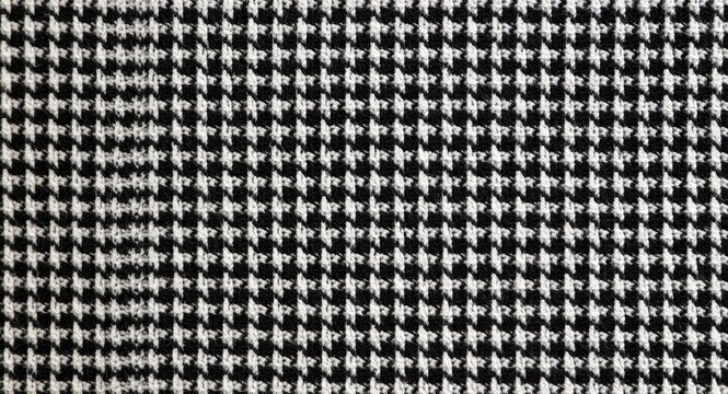 Knitted houndstooth fabric texture designed for editorial header backgrounds