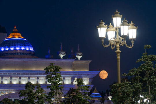 Palace of Nations dome in Dushanbe, Tajikistan, a government Tajik buildings.
