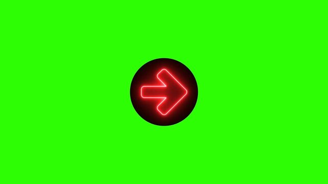 Animated Arrows Green Screen 4k video