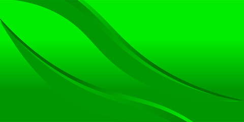 Fototapeta premium Abstract green banner background. Graphic design banner pattern background template with dynamic curve shapes