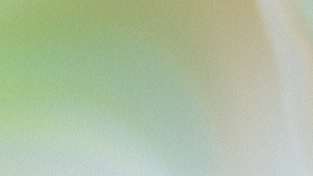 Abstract soft green and beige gradient background with grainy texture