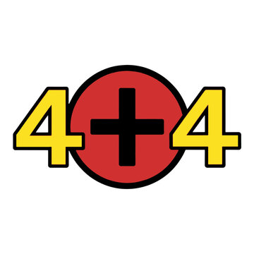 4 Plus 4 Mathematical App Icon