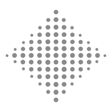 Abstract Dot Matrix Diamond Vector Icon