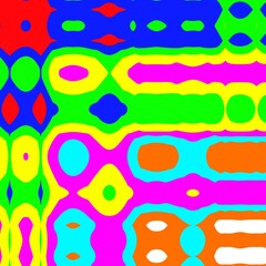 Obraz premium Colorful concentric square patterns in vivid hues forming geometric abstract design showing dynamic composition detail and documentation for digital artwork and creative template