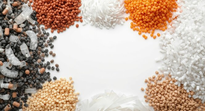 Extrusion manufacturing with recycled polymer pellets sourced from scrap plastics