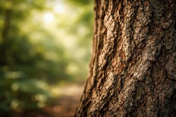 Fototapeta premium Bark texture background with soft daylight and ample copy space