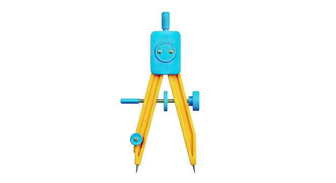 Orange and Blue Drawing Compass