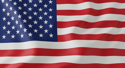 Fototapeta premium Honoring heroes a waving american flag for memorial day remembrance
