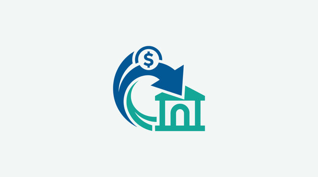 Banking and Financial Transaction Logo Concept
