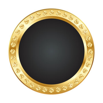 gold medal on a white background