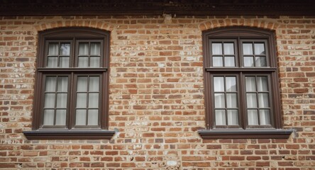 Obraz premium Traditional heritage home with classic window features