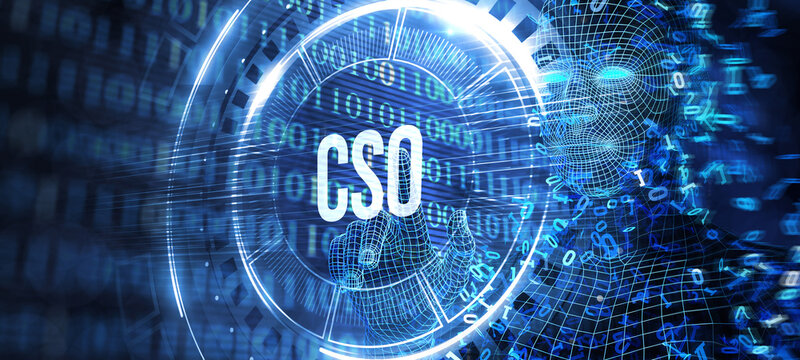 Business, Technology, Internet and network concept. CSO. 3d illustration