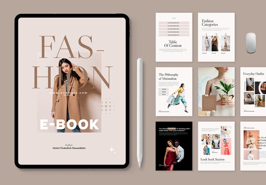 Fashion Ebook Template Layout