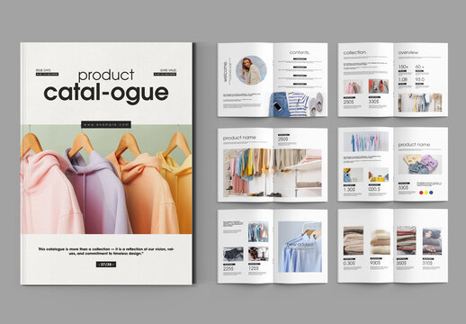 Minimal Fashion Product Catalogue Template with Clean Editorial Layout