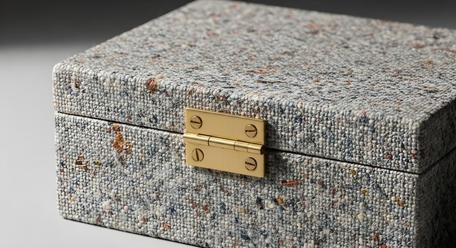 Eco-Friendly Recycled Material Box with Brass Hinge, a prime example of Circular Economy Packaging solutions for sustainable future