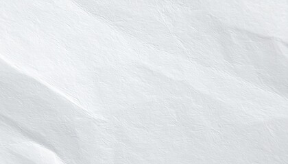 Obraz premium Textura de papel blanco arrugado con suaves pliegues y sombras sutiles, ideal para fondos de diseño gráfico minimalista y presentaciones elegantes.