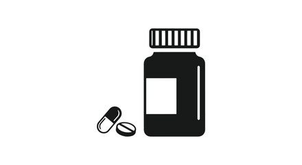 Fototapeta premium Medication Reminder Line art creative abstract clean vector