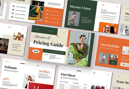 Service And Pricing Guide Presentation Template