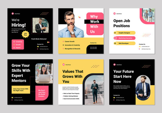 Social Media Story Post Template Layout