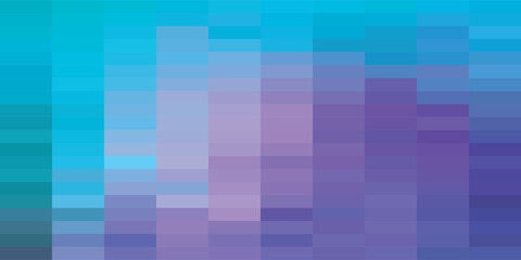 Fototapeta premium Abstract Geometric Pixelated Background with Vibrant Blue and Purple Gradient.