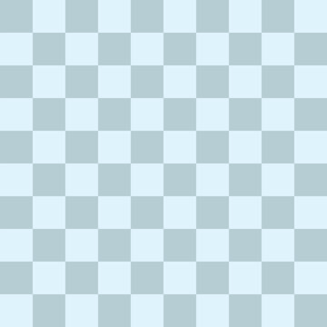 Soft blue checker square pattern background with subtle tonal variation. Seamless geometric tile design for fabric, wallpaper, and digital surface. Minimal abstract grid layout with clean modern style