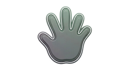 Obraz premium Stylized 3D Hand Icon