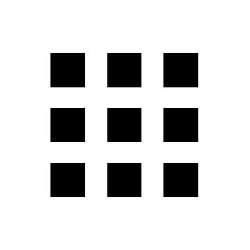 Minimal Geometric Grid of Squares &ndash; Black Abstract Pattern Icon Vector Design