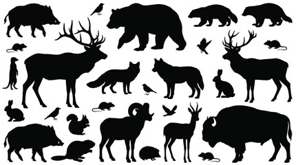forest_animal_silhouettes © MR7