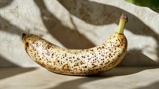 selective focus overripe banana close-up