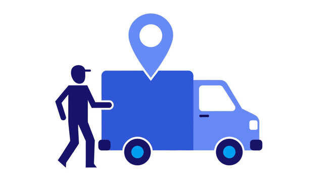 Man delivering package from truck.