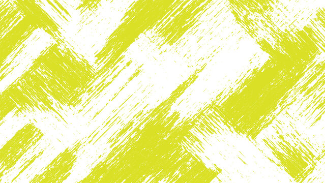 Yellow and white abstract zigzag pattern with brush strokes texture background design element