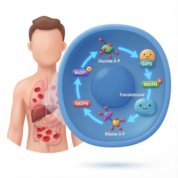 Human Body Physiology and Metabolic Pathways Understanding Glucose Metabolism and NADPH Production