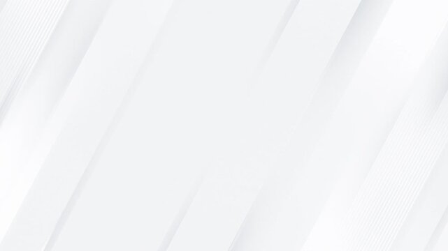 Seamless loop of a light gray abstract background with soft diagonal lines and subtle motion. Clean minimal design with center space for text, ideal for corporate, UI, presentations and branding.