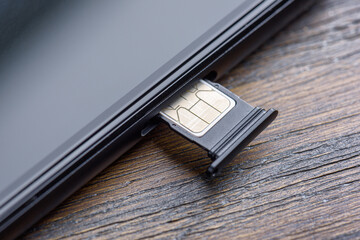 Inserting a modern nano SIM card into a Smartphone
