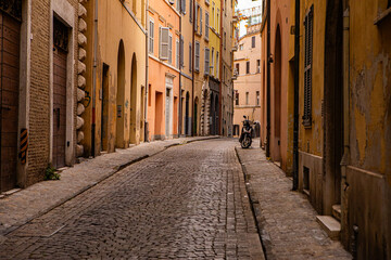 Obraz premium Colorful Narrow Streets in Ancona Port City Italy Marche Region, Charming Italian Coastal Town by the Adriatic Sea, Scenic Travel Destination with Historic Architecture, Picturesque Urban Landscape