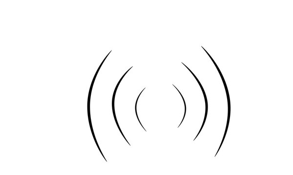 Voice sound icon with isolated on transparent background