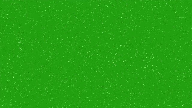 Winter Falling Snowfall Effect Green Screen Background Loop. Ideal for use in video editing, film production, social media content, and festive projects.
