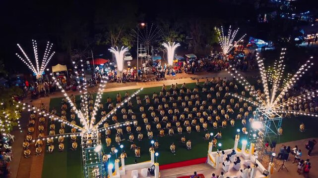 Ya Mo Worship Ceremony with Traditional Dance in Thepharak, Korat, Thailand